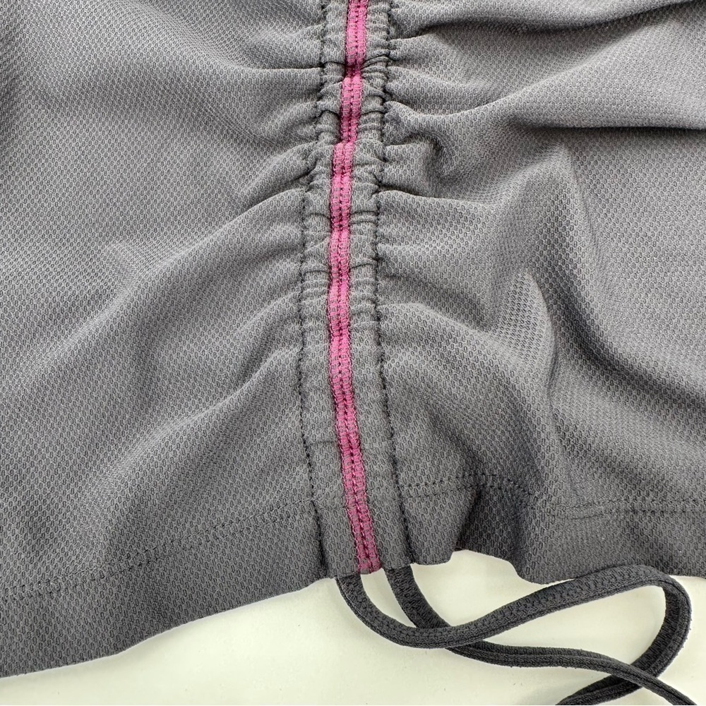 ATHLETA Women’s Active Top with Ruched Front and Sleeves with Hood Size Medium - Picture 6 of 10